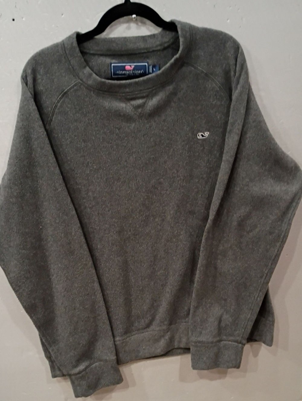 Vineyard Vines Men's Charcoal Grey Crewneck Sweatshirt